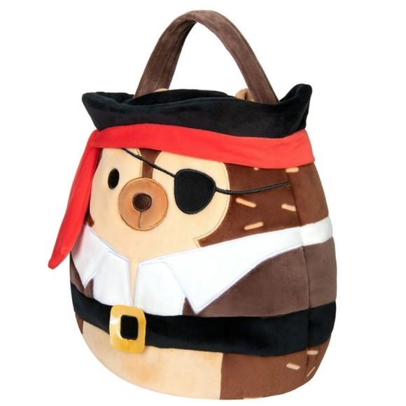 8” Squishmallow Hans the Pirate Hedgehog Halloween Plush Toy - Picture 4 of 7